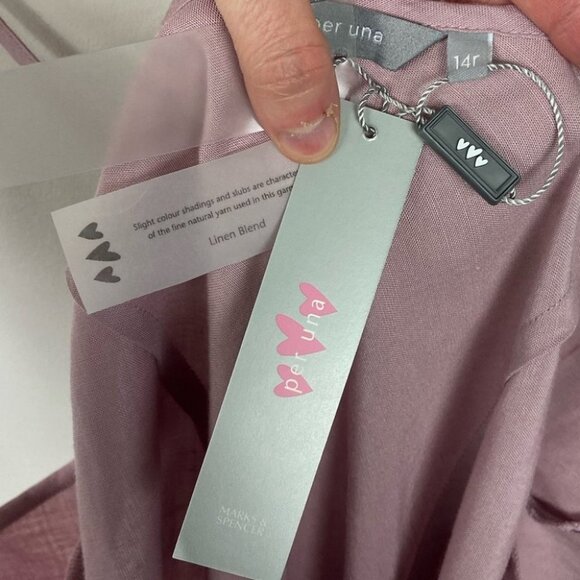 NWT Per Una Marks and Spencer Midi Slip Dress Size UK 14 or US 10 New Bohemian - Picture 2 of 10